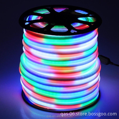 3-Year Warranty: 14x26mm SMD RGB LED Neon Flex Lights - Programmable Christmas Decorations